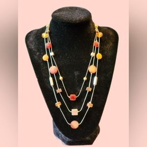 Three strand fashion necklace